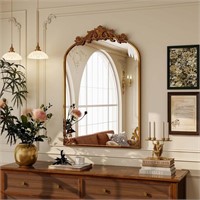 SE6049 Baroque Arched Wall MirrorBrown26x 41