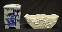 Chinese three section ceramic food box