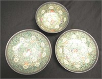 Three Japanese porcelain bowls