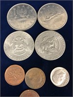 US and Canadian coins