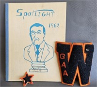 Yearbook 1962 Woodrow Wilson & Letter Emblem