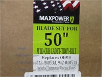 Max Power blade set for 50"