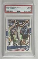 2020 Panini Donruss Optic #20 Joel Embiid PSA 9