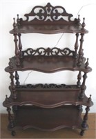 Carved Victorian Etagere Shelf - 32" x 11" x 52"