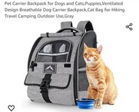 MSRP $30 Pet Backpack Carrier