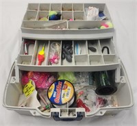 Plano Tackle Box w/ Assorted Fishing Gear