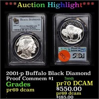 *Highlight* 2001-p Buffalo Black Diamond Proof Com