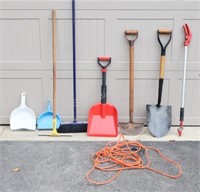 Shovels, Branch Clippers, Extension Cord