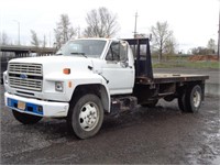 1987 Ford F600 12' Flatbed Truck