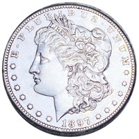 1897-S Morgan Silver Dollar CLOSELY UNCIRCULATED