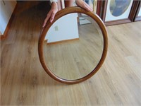 Heavy oval mirror
