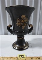 Vtg LEFTON Japan Vase w/ Gold Floral Trim 428
