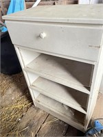 White Cabinet w/ 1 drawer and 3 shelves