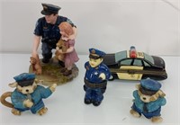 Police officer trinkets collection