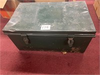 VINTAGE METAL STORAGE BOX