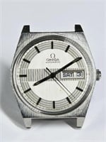 Omega Automatic 17J Silver Guilloche Men’s Watch