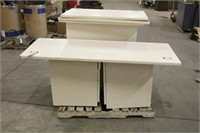 (3) File Cabinets With (4) Desk Tops, Various