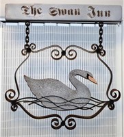 "The Swan Inn" Rustic Wall Decor