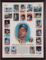 MICKEY MANTLE LIMTED EDITION COMMEMORATIVE SHEET