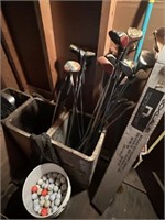 Assorted Vintage Golf Clubs