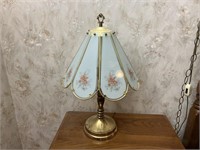 Brass Table Lamp (Missing 1 Panel)