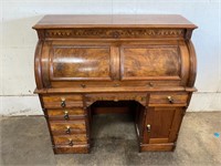 Incredible Antique Roll Top Desk