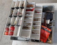 Tackle Box w/ Old Fishing Lures