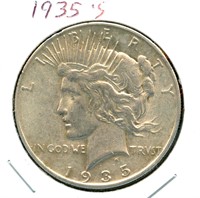 1935-S Peace Silver Dollar