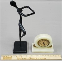 MCM Figural Sculpture & Endura Clock