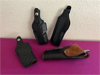 3 Bianchi Hip Handgun Holsters +