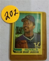 TOPPS GRANT JACKSON - ROYALS PITCHER - HAS SIGNATE