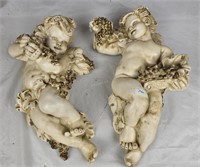 2 Resin Wall hanging Angels