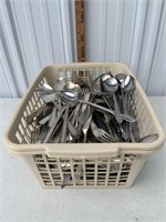 Assorted lot of stainless steel and silver plate