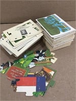 Lot of Vintage Baseball Puzzle Cards