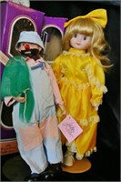 2 Leika Broadway Porcelain Collection dolls