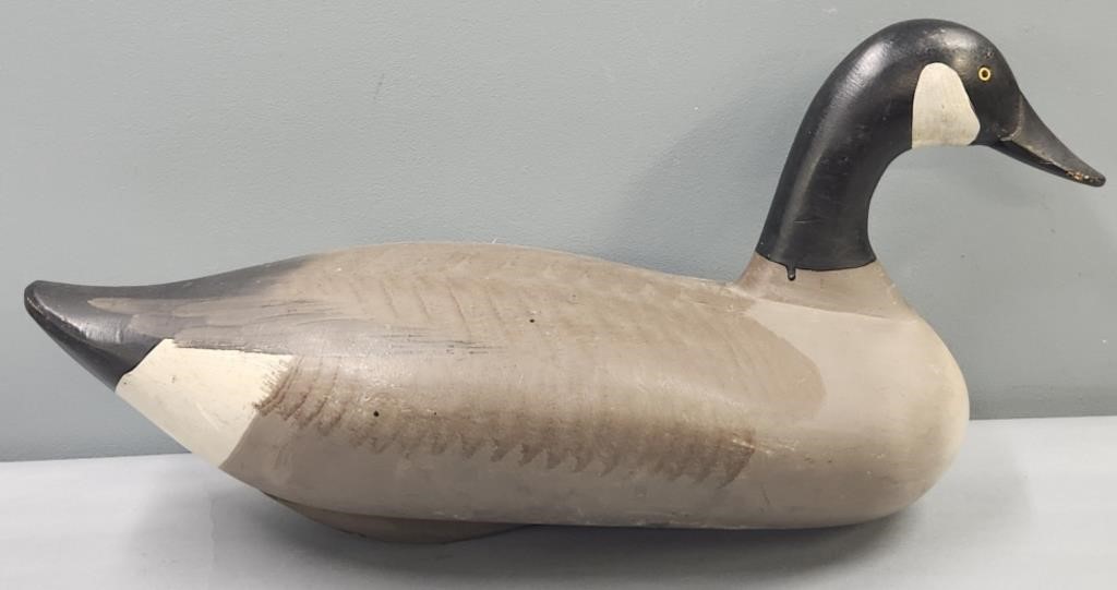 Carved & Painted Wood Goose Decoy