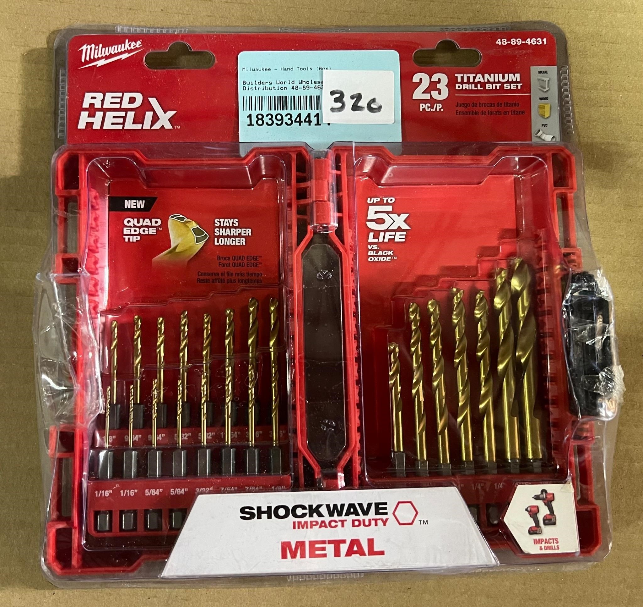 Milwaukee 23pc Titanium Drill Bit Set