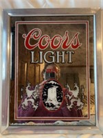 F5) 1986 Coors Light Beer mirror.Plastic still on