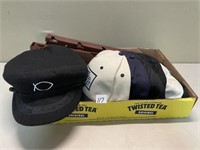 GREAT LOT OF BASEBALL CAPS AND MORE