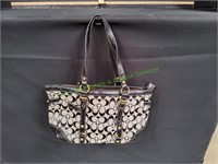 Coach Black & Grey Purse