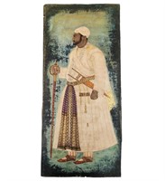 A Very Fine Indian Mughal Painting Someone Importa