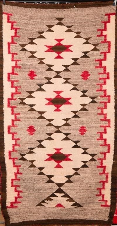 Eye Dazzler Navajo Rug, c. 1930-40's