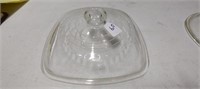 Vintage Wagner Ware Glass Lid- 9" -has small chip