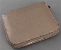 Hermes Tan Leather Silk'in Compact Wallet