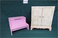 Step Stool & Cabinet Stand 18" Tall