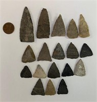 (18) Native American Arrowheads