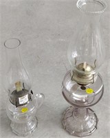 2 Antique Oil Lamps