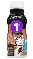 12-Pk Natrel Chocolate Milk, 200ml