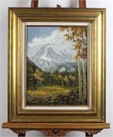 Donna Calhour Tetons "Glacier Gulch" Oil Painting