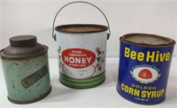 Honey Tins & Coffee Canister